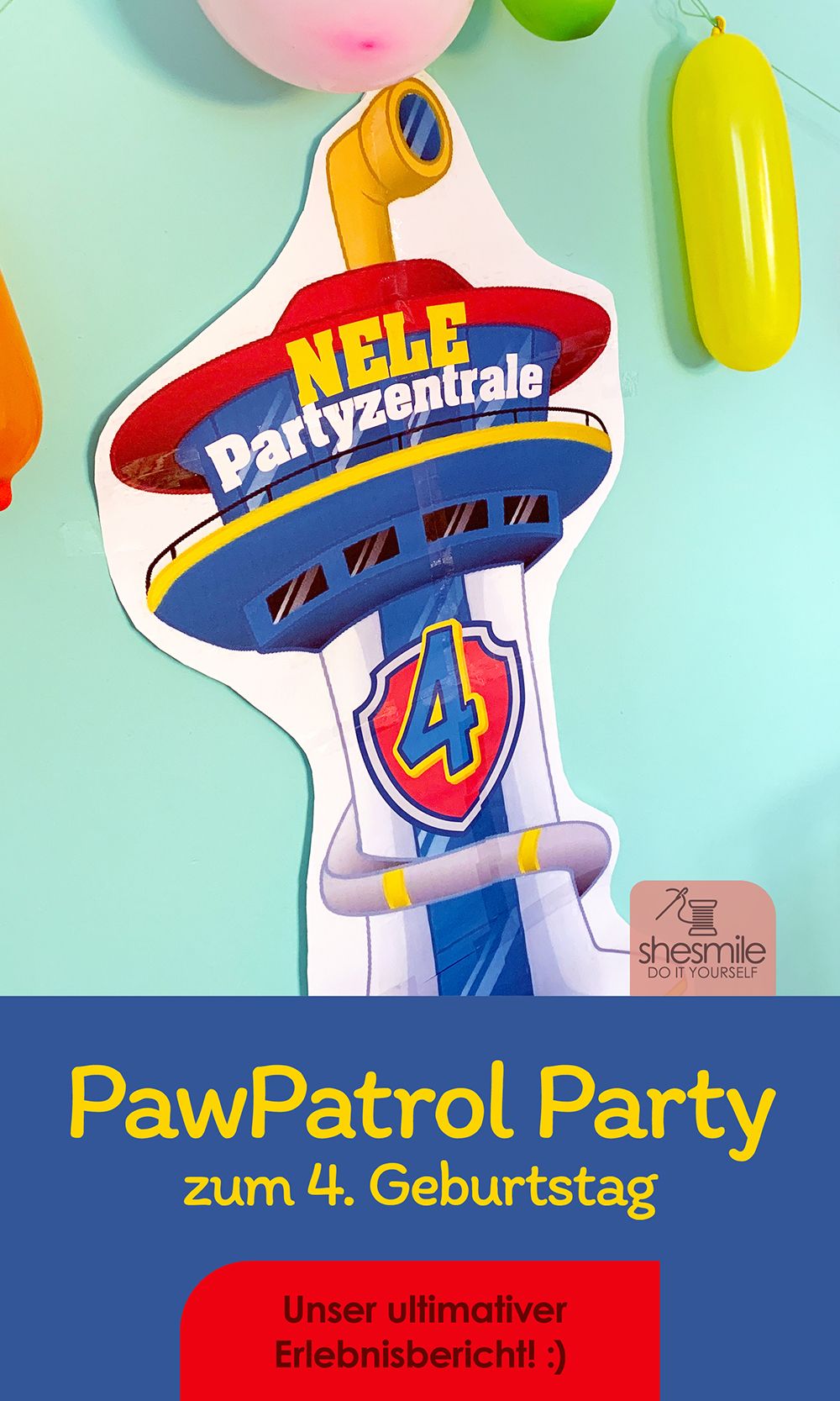 Eine ultimative PawPatrol Party zum 4. Geburtstag!