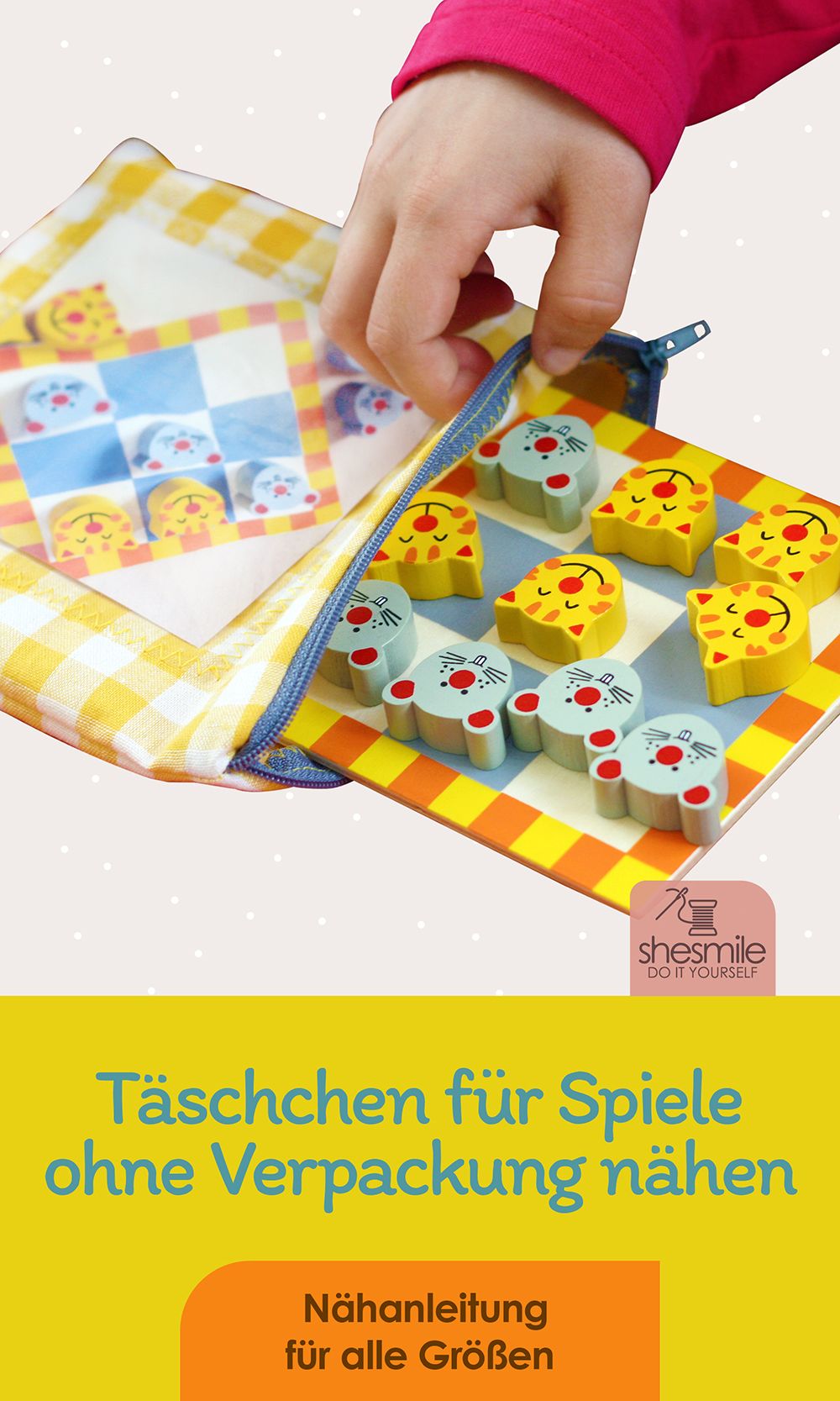 Spielebeutel "Zipverpackt" (Nähanleitung für alle Größen)
