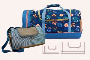 Deine Weekender- und Sporttasche mit großer Klappe zum Öffnen nach oben. Tasche BigKlappAuf - Nähanleitung und Schnittmuster von shesmile DIY in 2 Größen.