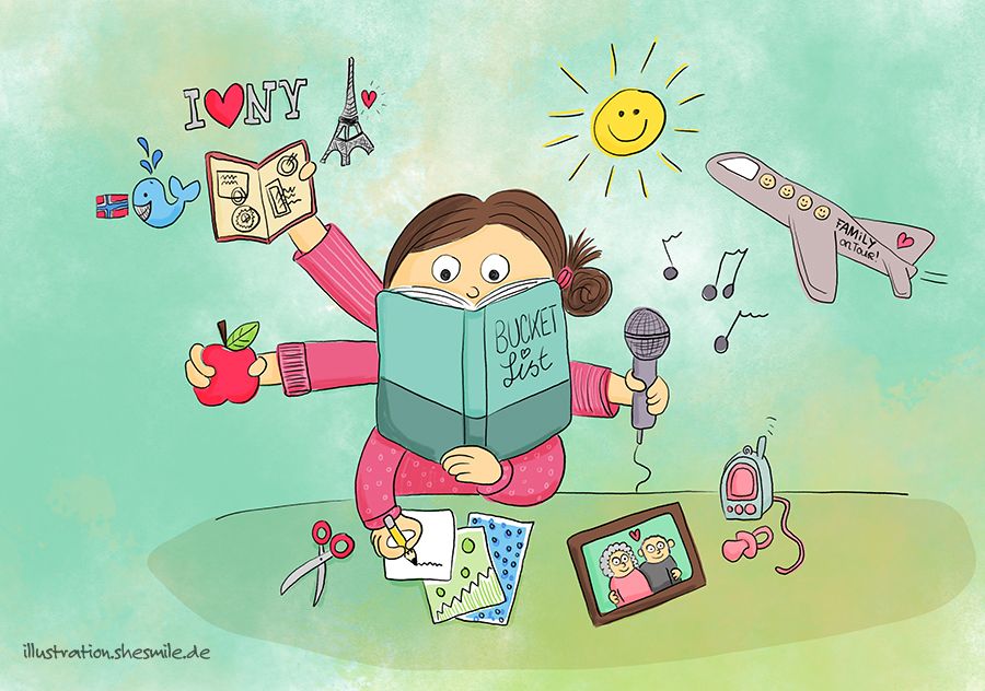 Bucket List (Eine Illustration von shesmile)