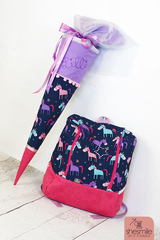 Eine Einhorn-Schultüte nähen für mein großes Schulkind