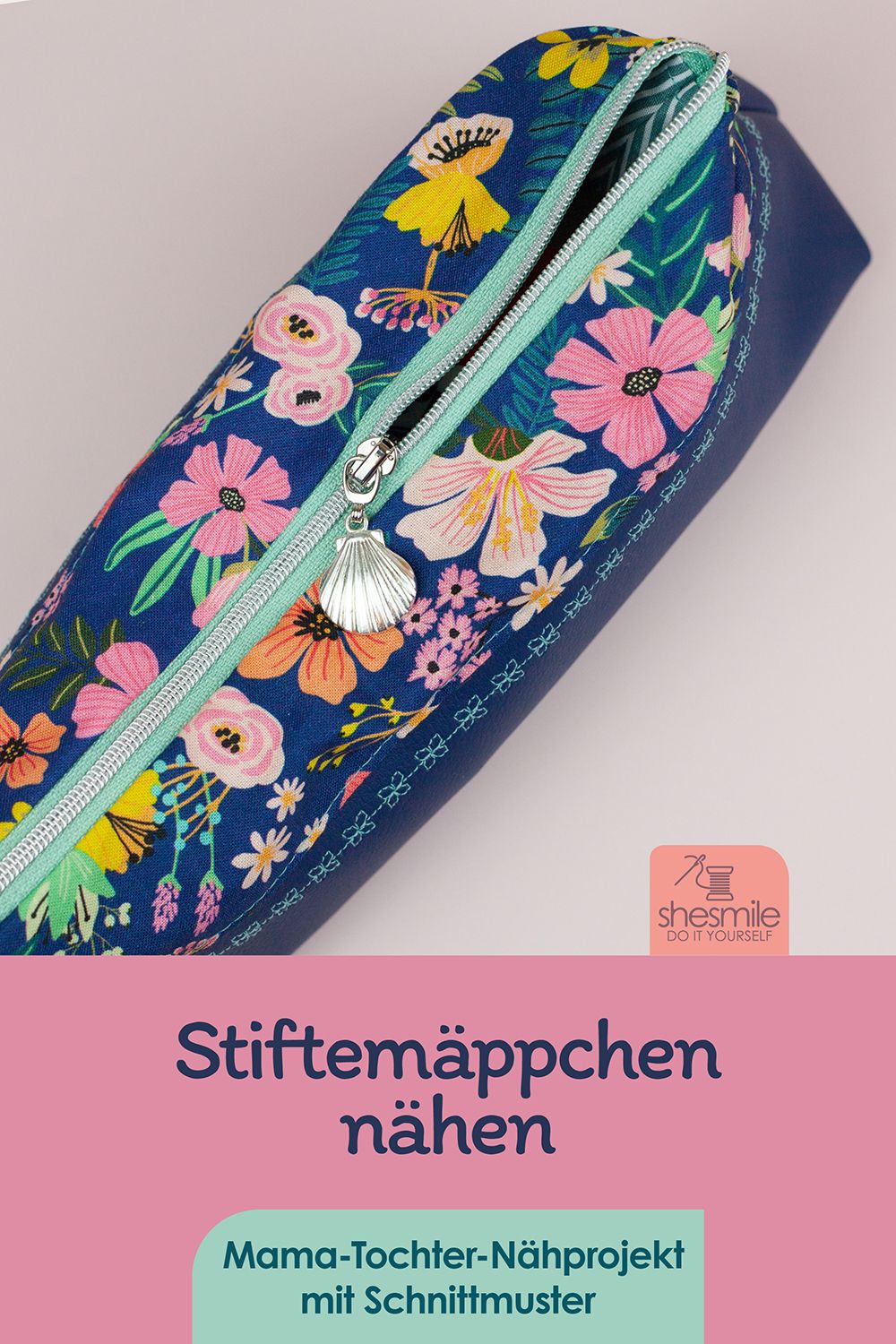 Ein Stiftemäppchen Lotta als Mama-Tochter-Nähprojekt