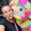 Regenbogen-Fluffi-Puffi-Kuscheltier (TEDi Amberg)