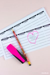 Kalender als Wochenplaner (Kostenlose PDF-Druckvorlage von shesmile)