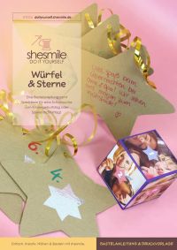 Bastelanleitung und Druckvorlage gestaltet als PDF-E-Book für eine Schatzsuche mit Bilderwürfel und Sterne zum Kindergeburtstag oder Spielenachmittag! Nutze meine Ideensammlung für eine Bibi & Tina Hexenparty oder passe die Basis-Spielidee an deinen Lieblingsfilm oder Thema an