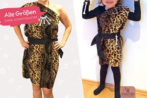 Kostüm "Steinzeit-Kleid Enya" (Nähanleitung für alle Größen)