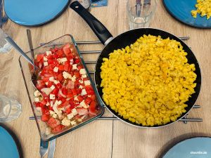 Wassermelone-Feta-Salat & Käsespätzle