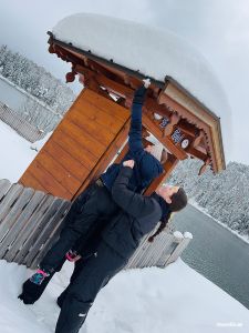 Eiszapfen ernten