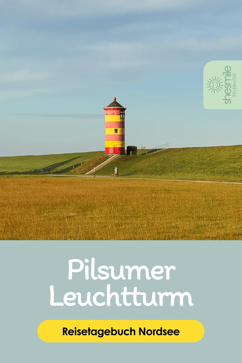 Anreisetag: Morgens am Pilsumer Leuchtturm, Abends am Juister Strand