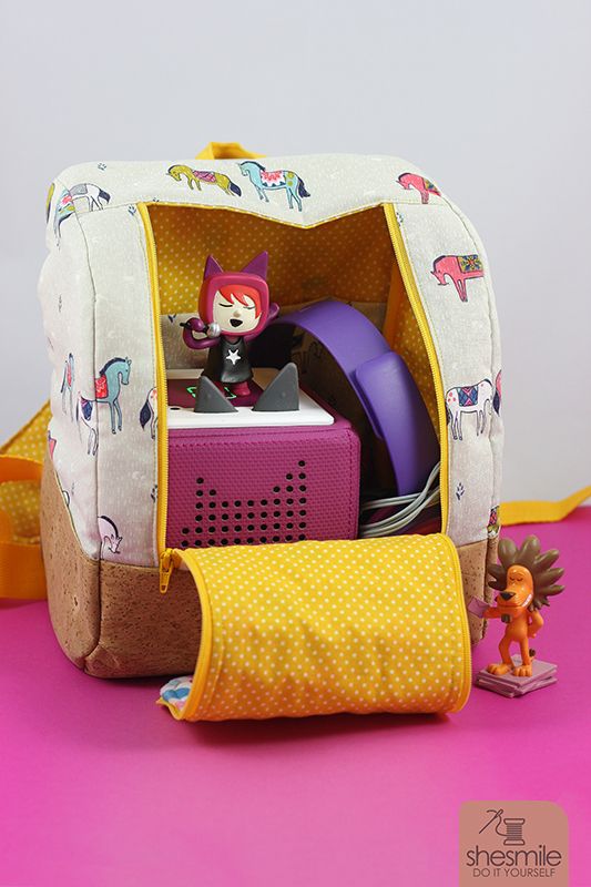 Einen Kinder-Rucksack für die Toniebox nähen? KlapPack!
