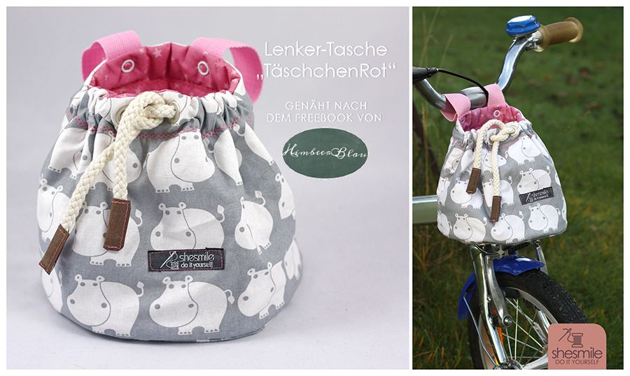 Lenkertasche "TäschchenRot" (Ein Freebook von HimbeerBlau)