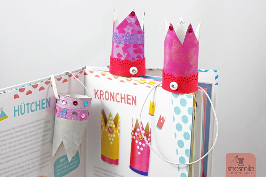 Prinzessinnen-Kronen aus Klorollen (Nach einer Bastelidee von Frau Scheiner)