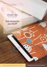 Eine einfache, gepolsterte Schutztasche aus Stoff für Handy, Tablet, E-Book Reader oder Laptop.