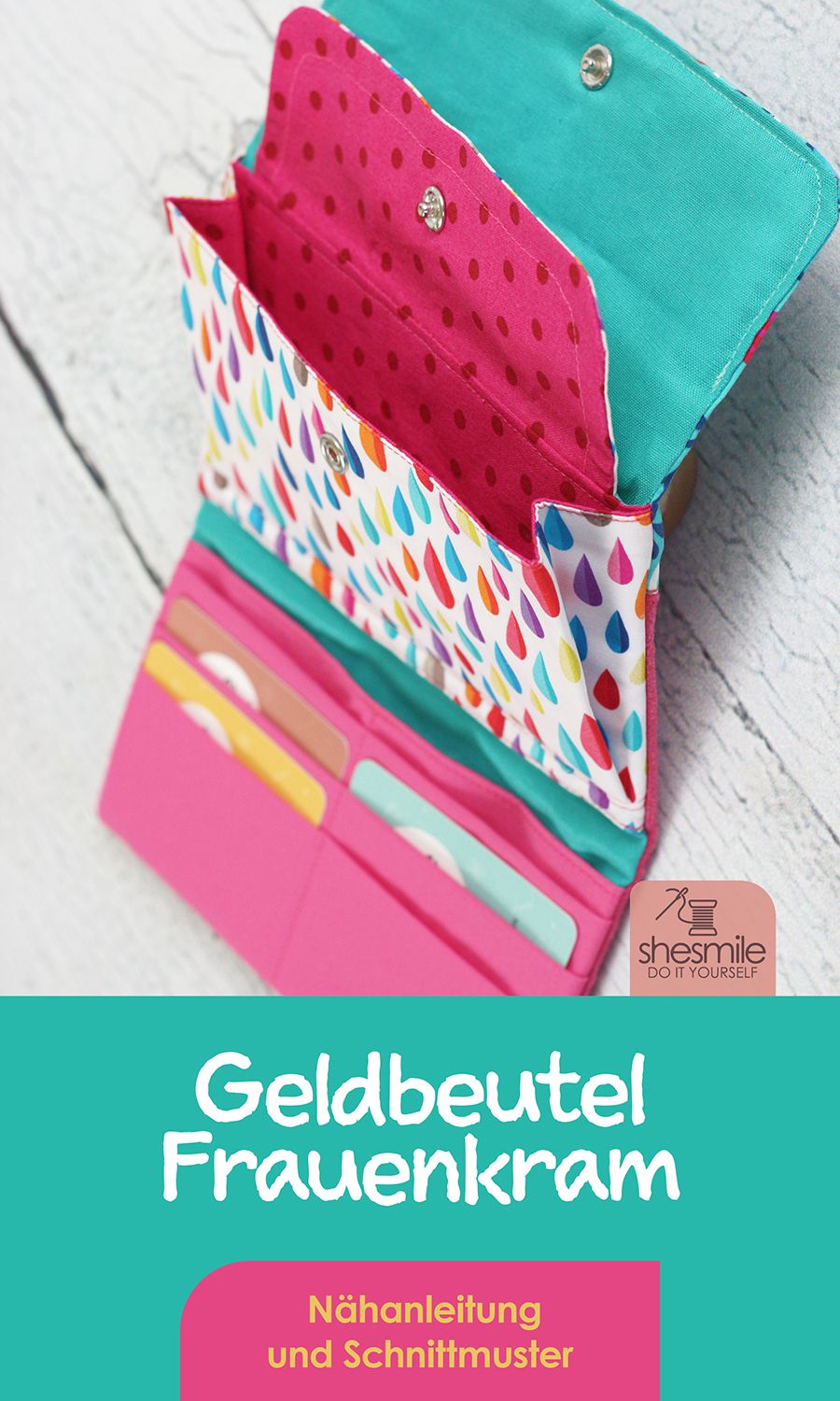 Geldbeutel "Frauenkram" (Nähanleitung & Schnittmuster)