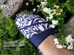 Espadrilles "Sommerliebe" (Kostenlose Nähanleitung mit Schnittmuster)