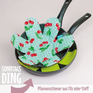 Die Idee zum Pfannenschoners ist Teil des SonntagsDing von Die Ebookmacher.