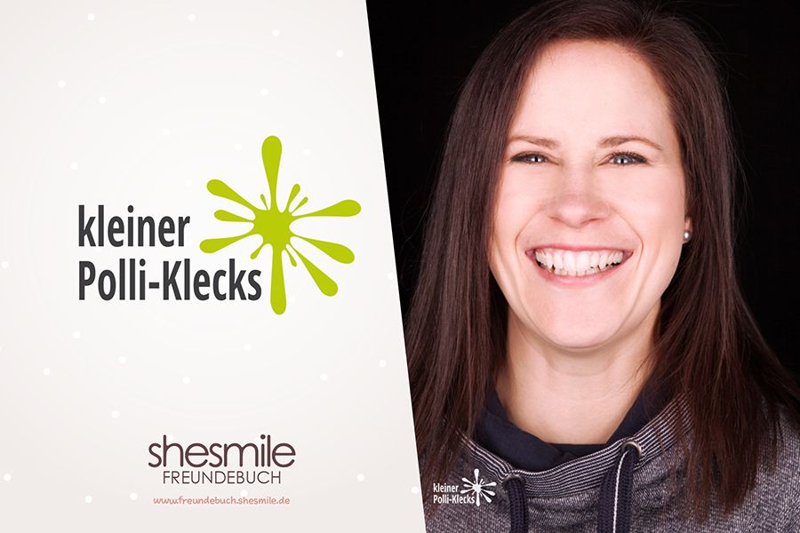 Yvonne Andresen ist hilfbereit, zerstreut und kreativ! Kleiner Polli-Klecks ist bunt, jung, innovativ! Ein Freundebuch-Eintrag bei shesmile DIY.