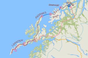 Unsere Reiseroute: Von Tromsø bis zu den Lofoten (Nord-Norwegen)