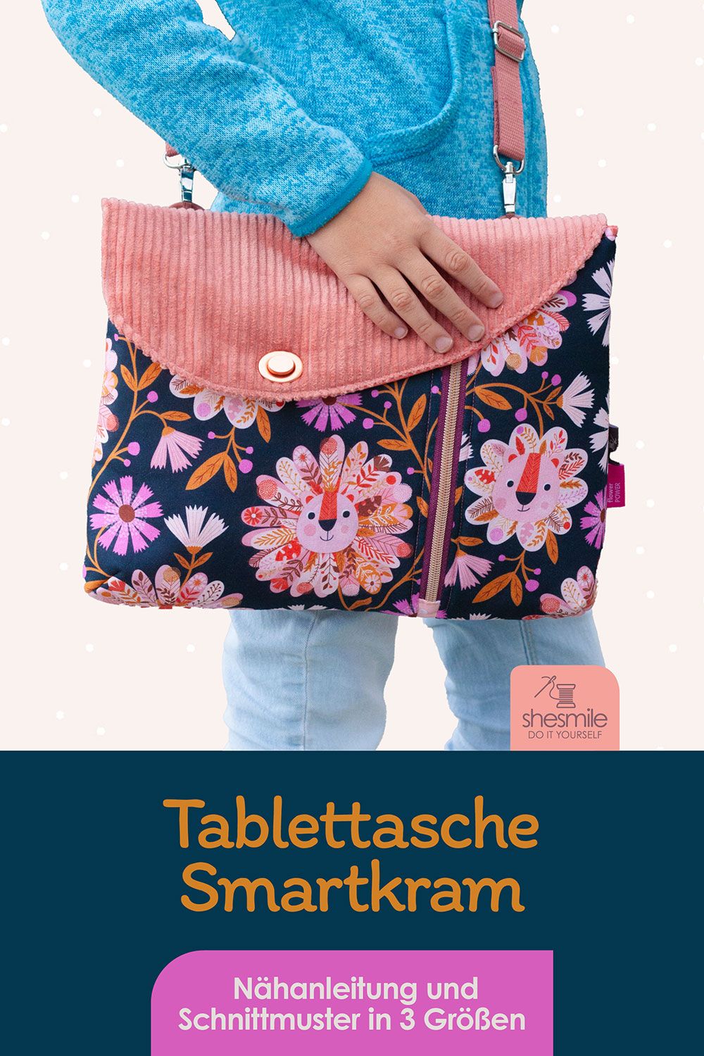 Eine Tablettasche Smartkram in 12“ für das iPad meiner Tochter nähen