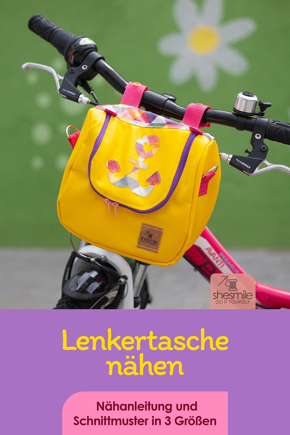 Eine Lenkertasche KlappAuf mit Umhängegurt nähen