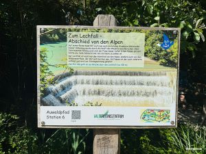 Zum Lechfall - Abschied von den Alpen