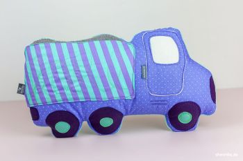 Kipplaster-Kuschelkissen "Karl" (Nähanleitung & Schnittmuster)