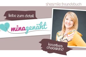 Freundebuch-Eintrag: Mina von Minagenäht