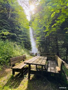 Rastplatz am Wasserfall