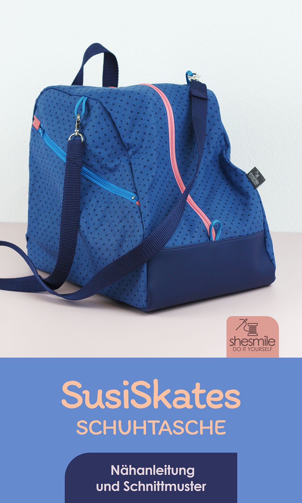 Schuhtasche "SusiSkates" (Nähanleitung und Schnittmuster)