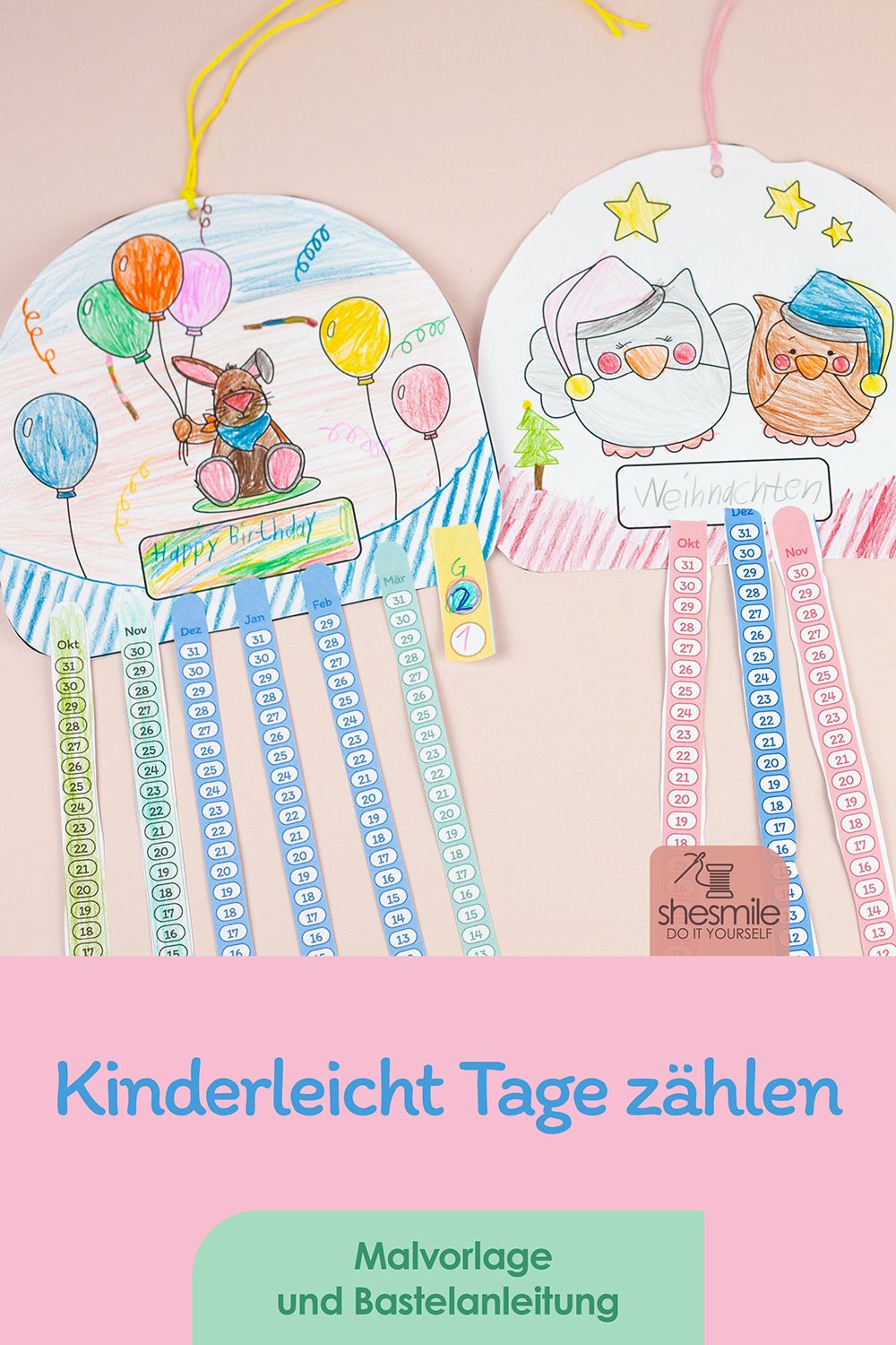 Countdown für Ungeduldige mit 3 neuen Malvorlagen von Kullaloo