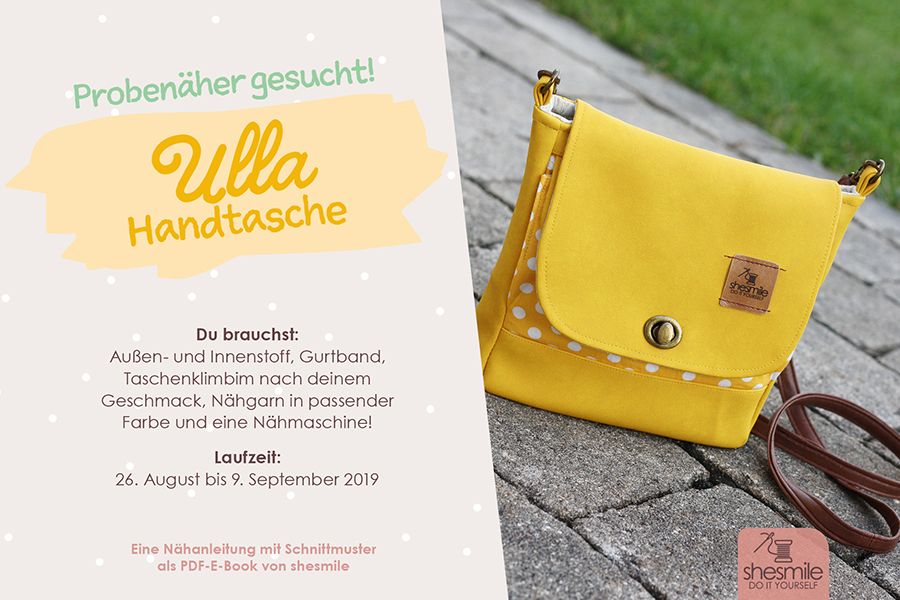 Probenäher gesucht! Handtasche Ulla