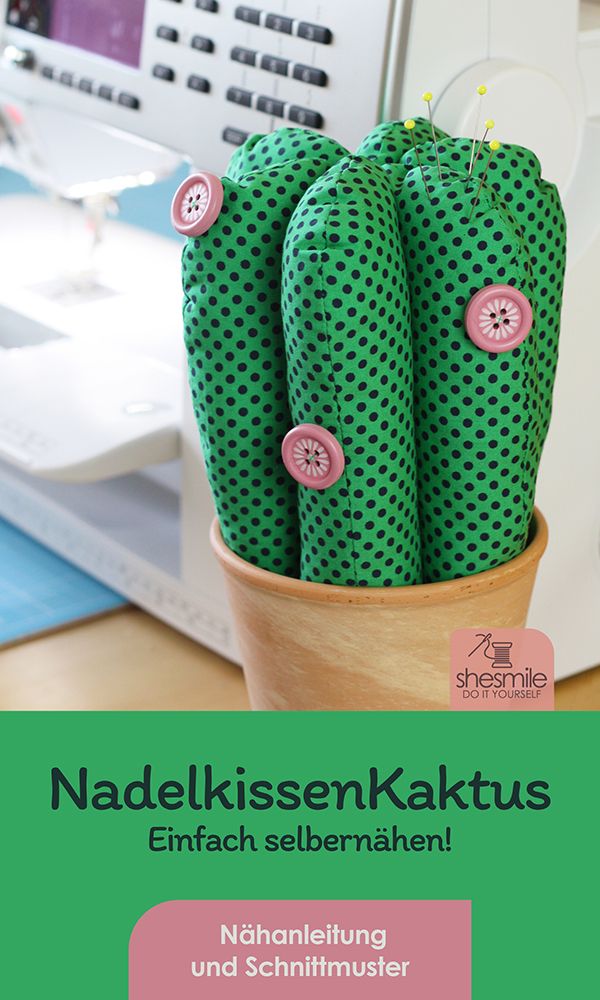 Das MustHave in jedem Nähzimmer, ein Nadelkaktus FriedaFlower!