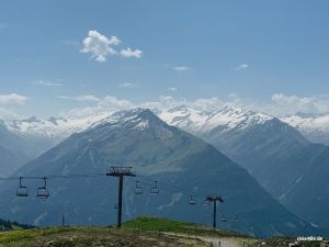 Blick vom Wildkogel auf die Venedigergruppe