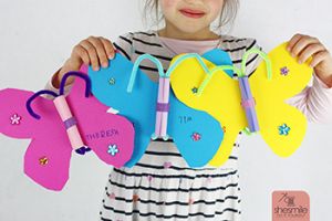 Schnittmuster für die Schmetterlingsform von shesmile DIY für Schmetterling Einladungskarten. Kostenlose Bastelanleitung und Druckvorlage.