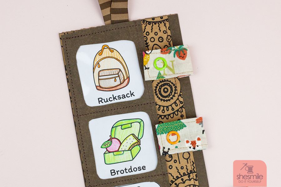 Schultasche, Brotdose, Trinkflasche, Hausaufgaben? Alles gepackt! Eine Kinderleichte Routine für das Schulkind nähen. Schnittmuster in 3 Varianten von shesmile.
