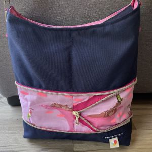 Handtasche ZipKram genäht von Melanie van Bevern, Schnittmuster und Nähanleitung von shesmile DIY