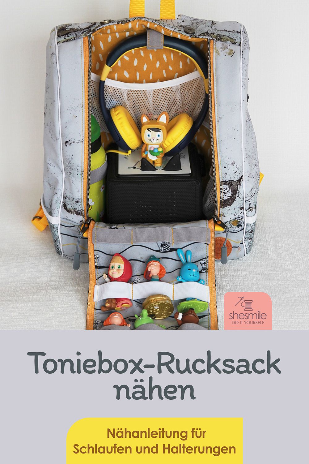 Toniebox-Addon "Rucksack KlapPack" (Nähanleitung)