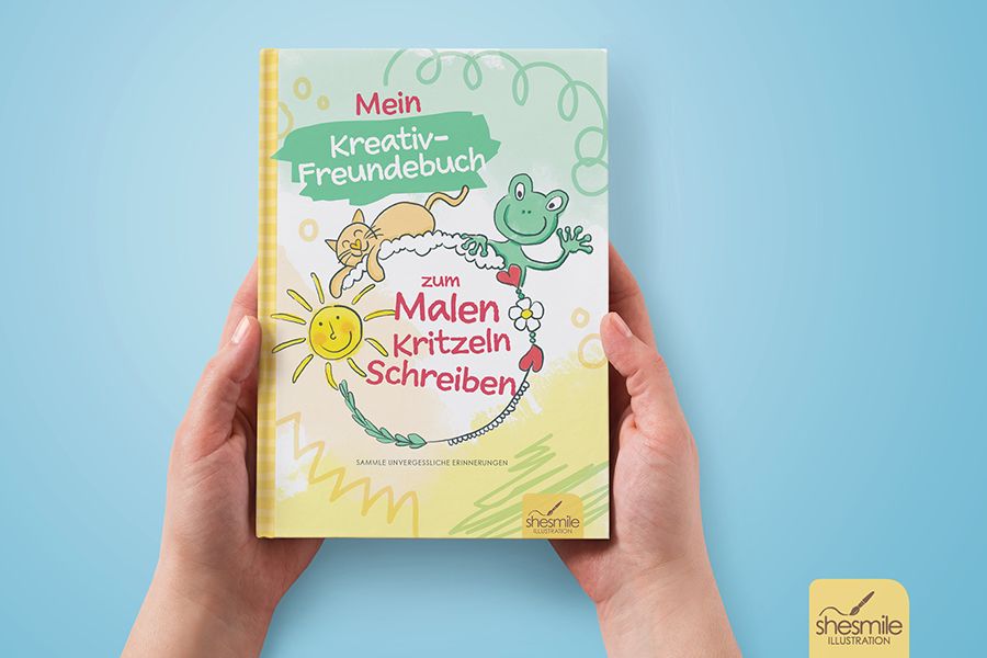 Mein Kreativ-Freundebuch zum Malen, Kritzeln und Schreiben (Illustriert von shesmile)