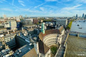 London Eye - Blick bis zum Hotel