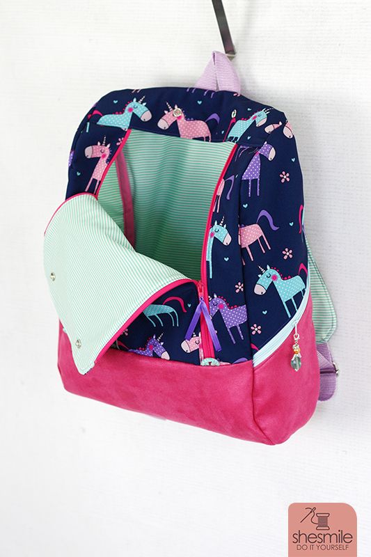 Rucksack "MidiKlapPack" (Nähanleitung & Schnittmuster)