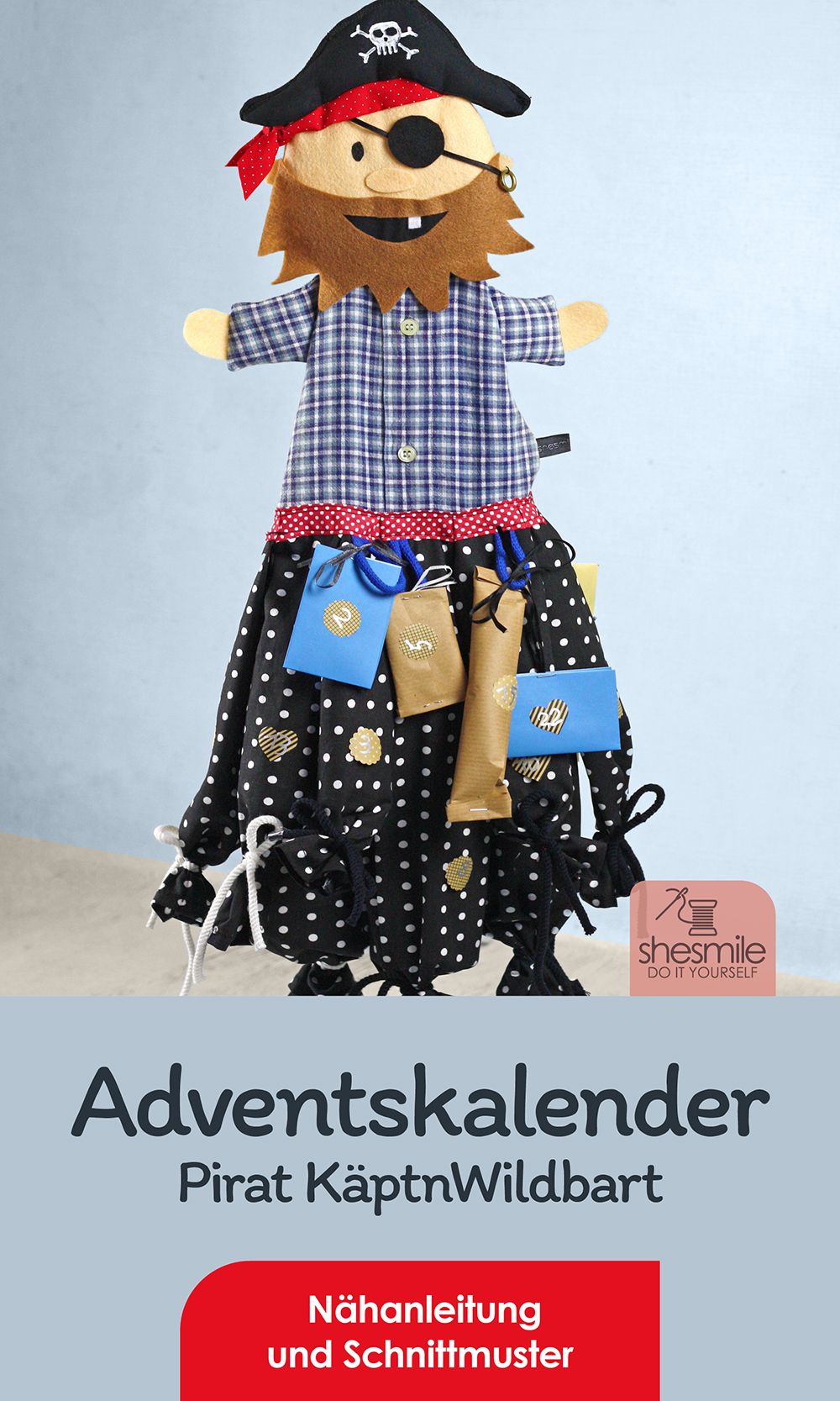 Einen Piraten-Adventskalender für meinen Mann nähen