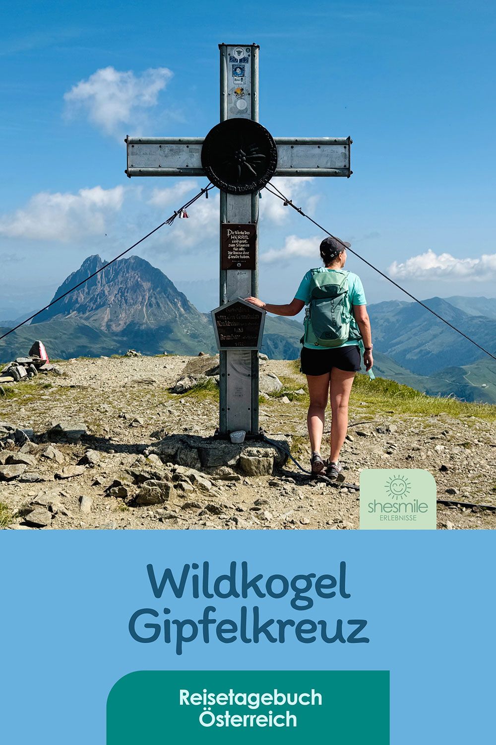 Wildkogel Gipfelkreuz - Wandern mit Kindern in der Wildkogel Arena