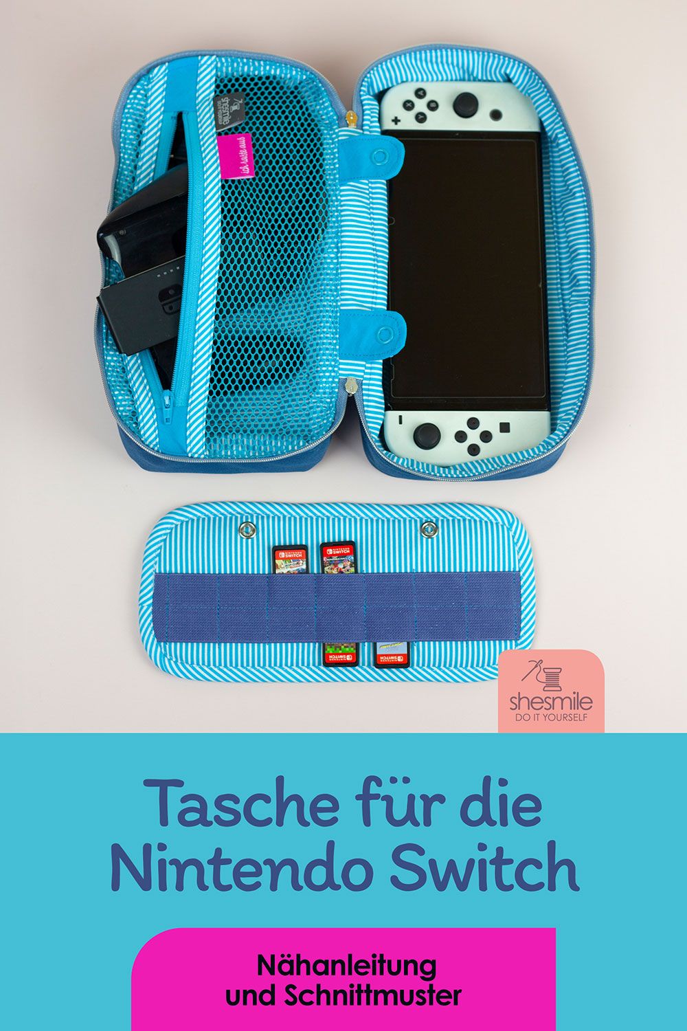 KimKonsole - Ein Taschen-Schnittmuster für die Nintendo Switch