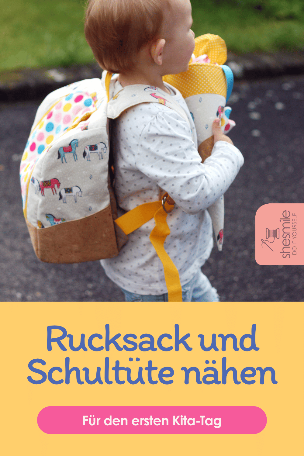 Rucksack KlapPack & Mini-Schultüte - Nähen für den ersten Kita-Tag
