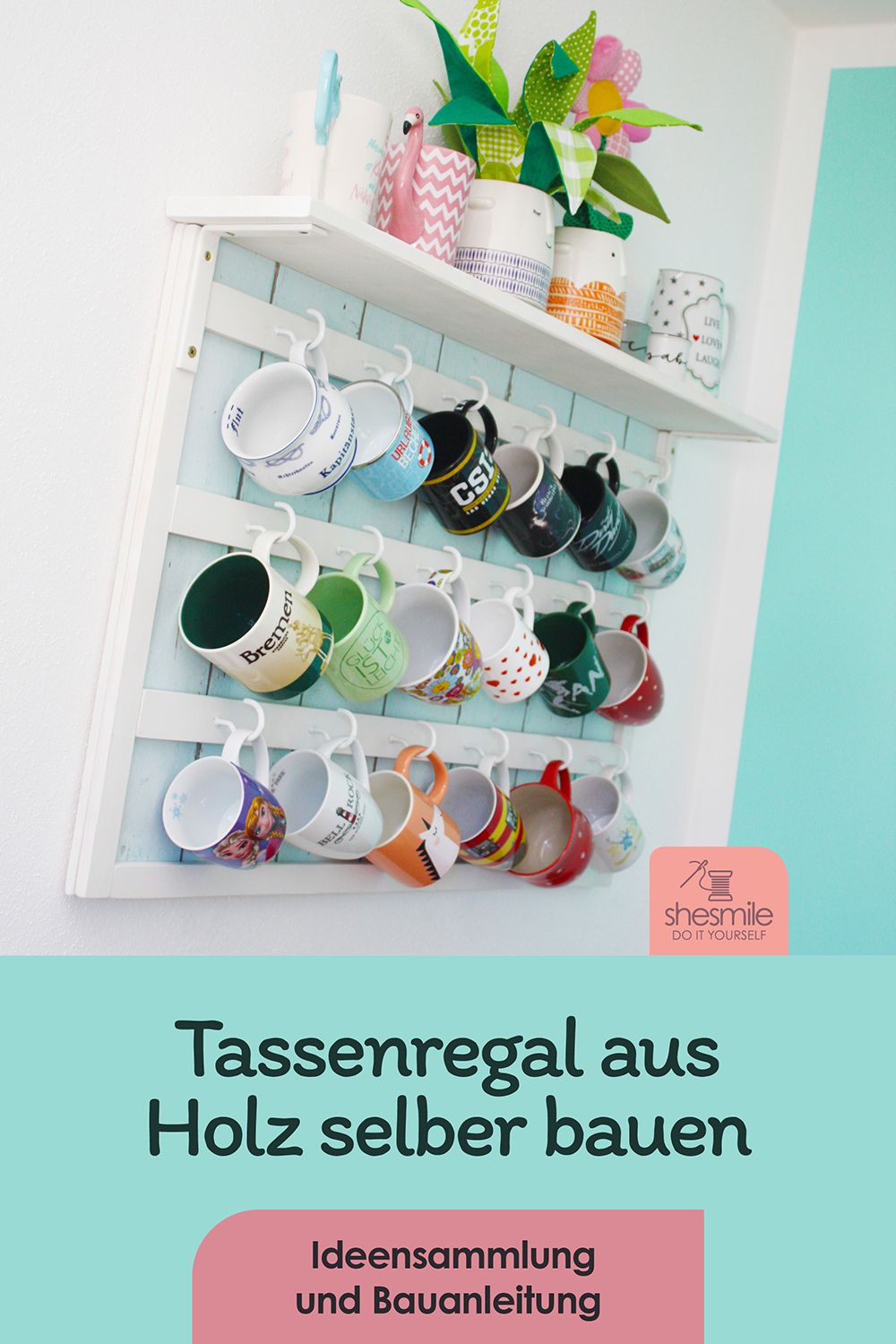 Ein Tassenregal aus Holz selber bauen (Teil 4 der SchönerWohnen-Serie)
