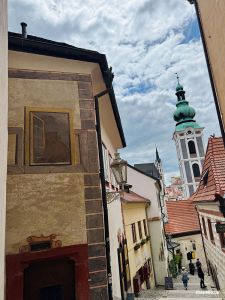 Fassadenkunst in Krumau an der Moldau