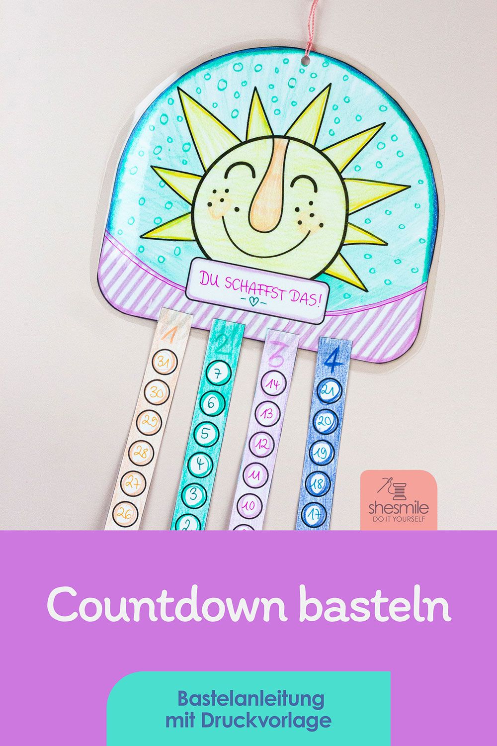 Du schaffst das! Einen Countdown für die Reha der Oma basteln