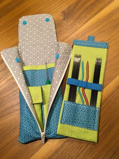Ich habe dein Schnittmuster erhalten und ein tolles Strickutensilo daraus entworfen. Vielen Dank nochmal.