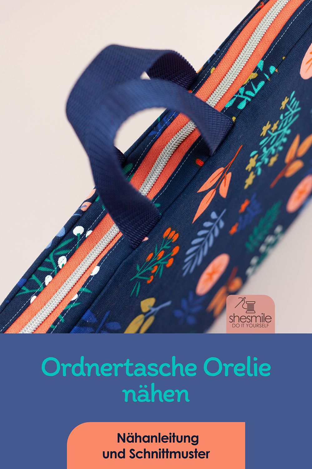 Eine Ordnertasche Orelie für den Untersuchungsordner nähen