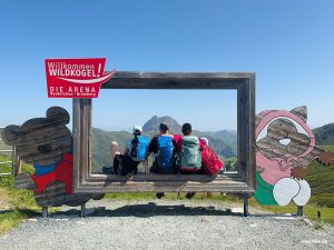 Fotopoint-Panorama-Rahmen der Wildkogel-Arena